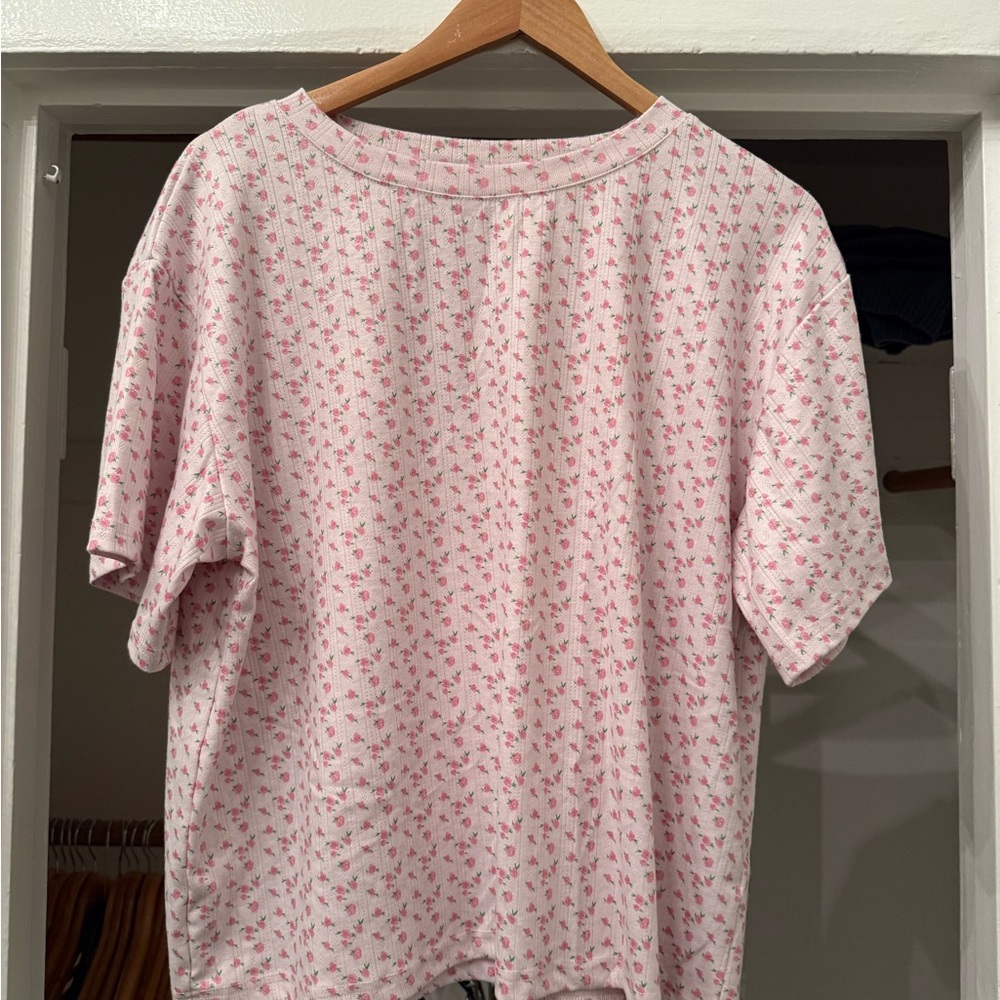 Grey Bandit Pink Floral Women's Pajama Set